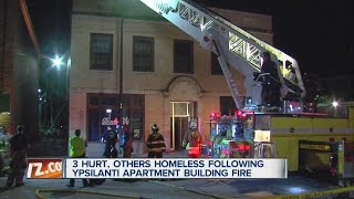 Three hurt in Ypsilanti fire