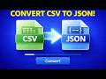 CSV to JSON Converter for PC | No Internet Needed
