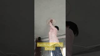 Fan Flower Ceiling Design #Ceilingart