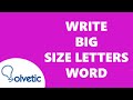 How to WRITE BIG SIZE LETTERS in WORD ✅✅