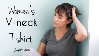 How to Sew a Women's V-neck Tshirt