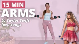 TAYLOR SWIFT WORKOUT | Standing Arms | No Repeat Exercises with Dumbbells