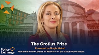 The Grotius Prize - Presented to Giorgia Meloni