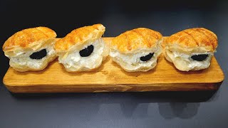 PUFF PASTRY SHELLS! FIND YOUR PEARL! Recipe Puff pastry SNACK with Cheese