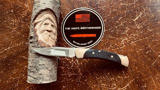 Buck 55 and Woodrow Dude share a close look it’s a small world sometimes #knife #blade #buck