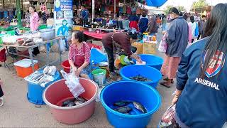 ตลาดที่ใหญ่ที่สุดในโซนนี้​ แวะชมอาหารท้องถิ่นตามฤดูกาล เที่ยว​อุบล​ฯ​หน้าหนาว​ Ep4