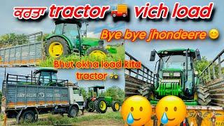 Ajj kita 🚜tractor  truck 🚚 vich load 🔜🚀🐍/ done ac cabin works/ jatt life vlogs