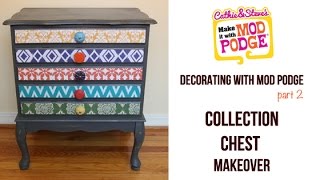Decorating with Mod Podge: How to Decoupage Furniture