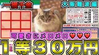 【スクラッチ】１等30万円。わんにゃんスクラッチ『チョビちゃん』