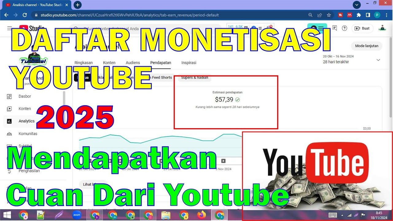 Cara Daftar Monetisasi 2025 Youtube