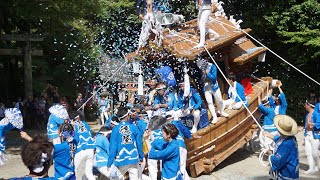 令和5年 後屋 宮入 科長神社 太子町山田地区科長神社夏祭り だんじり祭