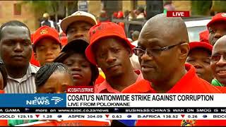 Cosatu march was a success in Limpopo: Mugwena Maluleke