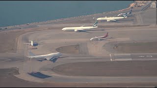 1 Hour Hong Kong Airport Plane Spotting with ATC