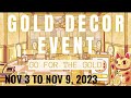 Gold Decor Event - Go For The Gold | Good Pizza Great Pizza | Nov 3 - Nov 9, 2023 | Golden Decor |