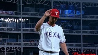 SEA@TEX: Darvish fans nine over 6 2/3 strong innings