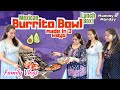 maa Amma tho Burrito Bowls 5 mins lo: Lunch Box ||Telugu Vlogs in USA|Mummy tho Monday|A&C