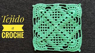 Cuadrado a Crochet(Tutorial)Granny Square Croché-Granny Square Tutorial-Crochet Tutorial