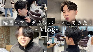 これはモテるぞ。韓国ヘア、ダウンパーマにしたらイケメンになった。-Vlog／韓国系-