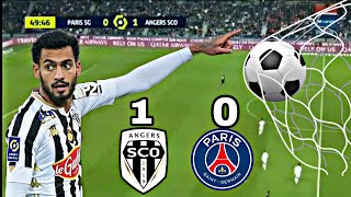 هدف أنجيه في شباك باريس سان جيرمان 2/1 Angers goal vs Paris  Saint-Germain #messi