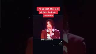 The Speech That Got Michael Jackson unAlived!