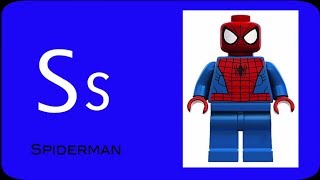 Superhero Lego Alphabet ABC learning for children