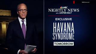 'NBC Nightly News' Havana Syndrome special report promo