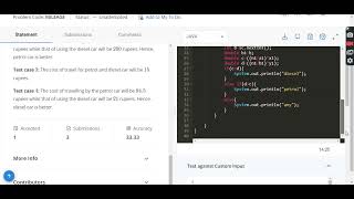 Mileage matters Solution|| starters 50 java