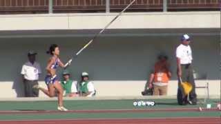 成年女子棒高跳決勝 生井ちま 3m90 第二試技× Namai(2nd attempt F) 岐阜国体