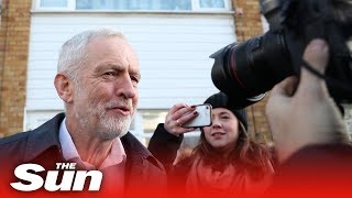 Jeremy Corbyn the morning after seven MPs resign