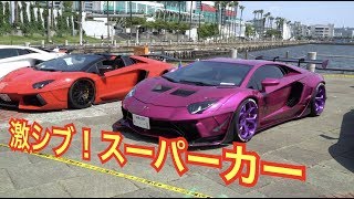 L☆FES 2019 OSAKA Lamborghini Ferrari PORSCHE スーパーカー FIRHTING STAR  諸星一家 Liberty Walk 牛田組 RWB