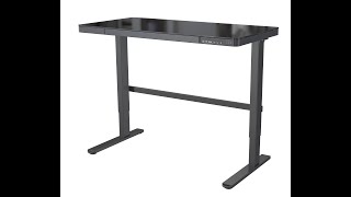 Tempered Glass Electric Standing Desk VM-GHED121D-G1