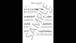 【Cymbals】Highway Star,Speed Star【ギターTABサンプル音源】