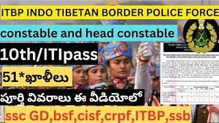 10th pass govt jobs|| itbp constable recruitment2024|| how to join itbp Full details in this video