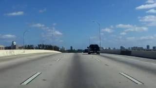 Julia Tuttle Causeway (Interstate 195/FL 112) eastbound