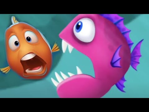 Fishdom Ads Mini Aquarium 18.0 Juegos Hungry Fish Nueva actualización Colección Tráiler Video#helpThefish