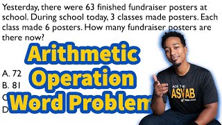 ASVAB Arithmetic Reasoning - Arithmetic Operations Practice Test Word Problem