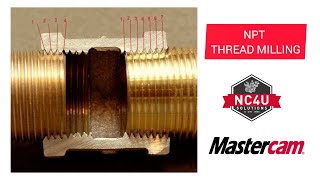 How to create NPT thread milling in Mastercam ? - NC4U - Chennai - Coimbatore