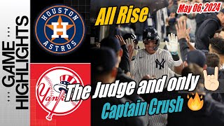 New York Yankees vs Houston Astros  Game Highlights | May 06, 2024 | Judge is Ba