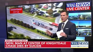 Man died by suicide after high-speed chase in Knightdale