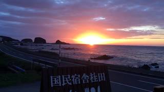 ウトロの夕陽