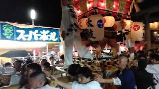 令和元年7月26日八尾渋川神社植松東布団太鼓②