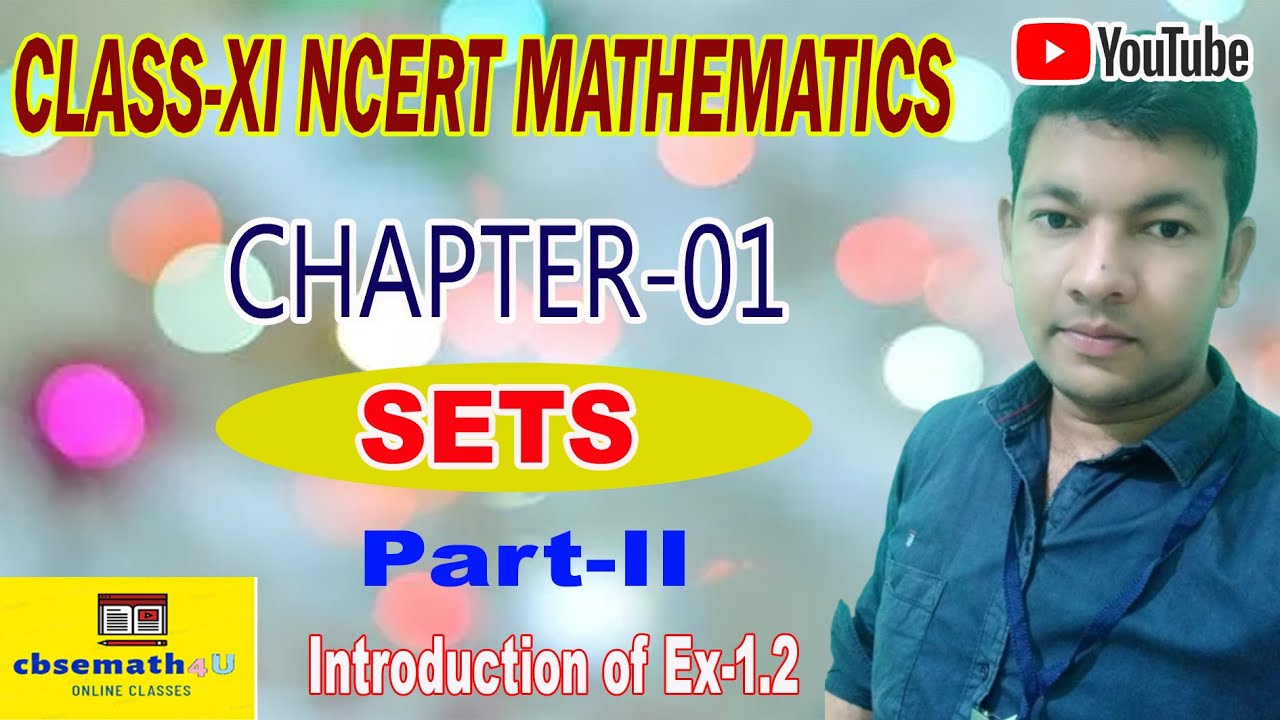 Class 11 Cbse Maths Chapter 01 Sets Part 2 Youtube