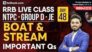 Boat and Stream Problems for RRB NTPC 2019 | Crack RRB Group D & JE | Live Math Class by Sumit Sir
