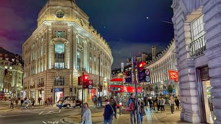 London Walk | Relaxing Evening Walking tour in Central London [4K HDR]