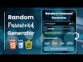 Ultimate Random Password Generator in JavaScript | Secure, Strong & Easy 🔐 | Code Glitchers 💪