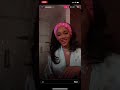 saweetie instagram live doing makeup