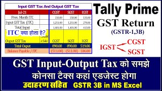 GST Input Tax And Output Tax Calculate in Tally Prime | Tally Me Input Output GST Tax Kya Hota Hai