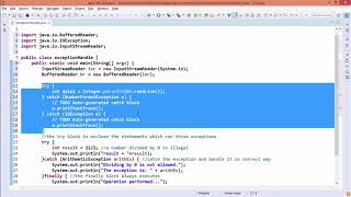 Java Essentials - Exception handling in java