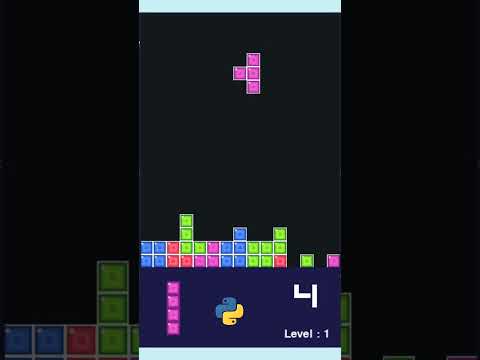 Create Tetris With Python And Pygame | Gamedev | #shorts #ytshorts ...