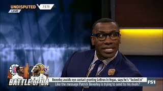 UNDISPUTED | Beverley (LAC) avoid eye contact greeting LeBron in LA, says he's "locked in"